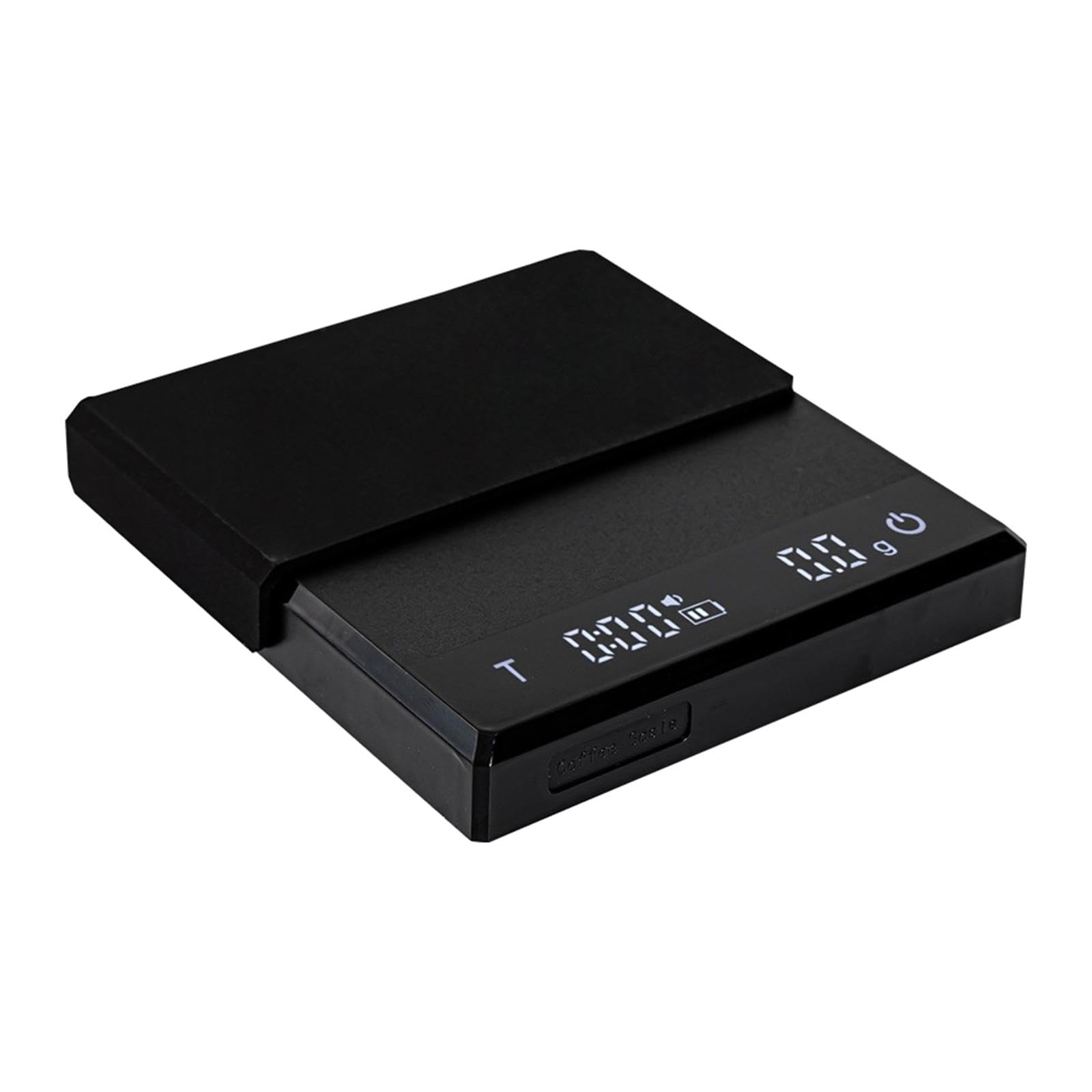 Balance de Café Électronique Pesée Digitale Minuterie Outils Accessoires Pad Silicone Adaptée pour, Noir