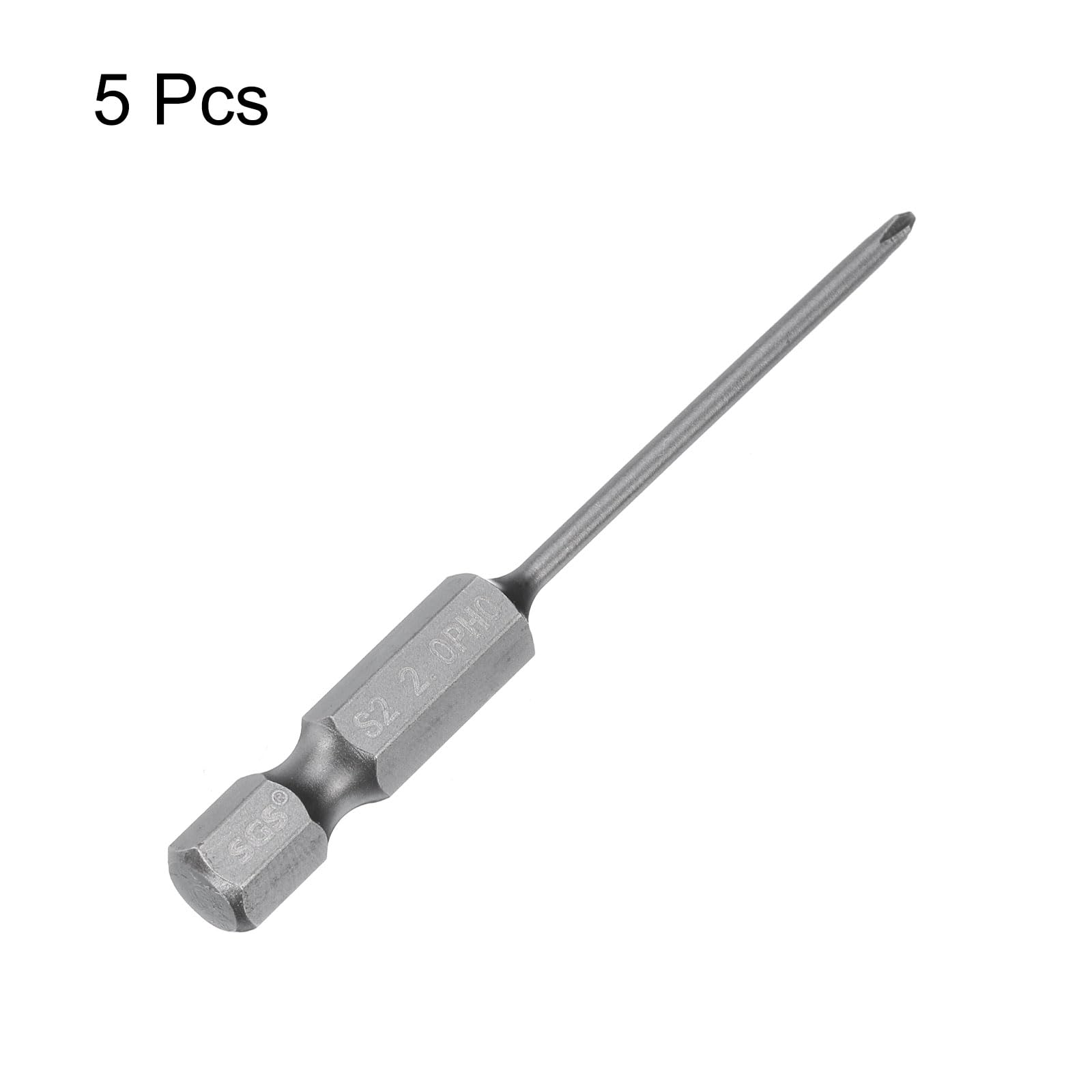 Set Punte Cacciavite Magnetiche Phillips 1/4 Esagono - PH00 PH0 PH1 PH2 - Acciaio S2