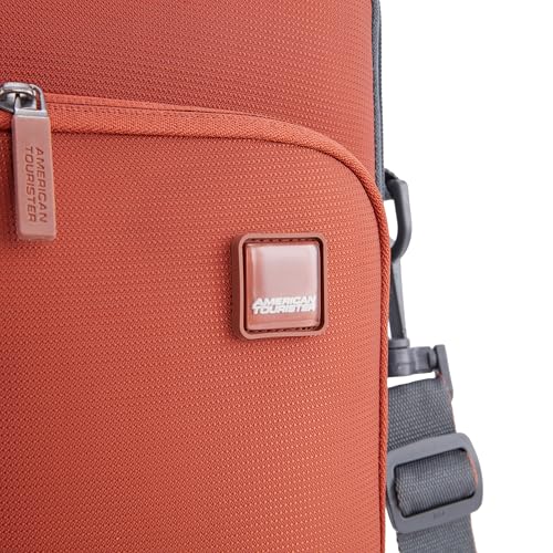 Image of American Tourister Vogue Biz Laptop Sling Bag for Office | 14 Inch Laptop Compartment | 2 Pockets | Adjustable & Detachable Shoulder Strap | Crossbody Messenger Bag | Sleek & Lightweight | Urban Grey