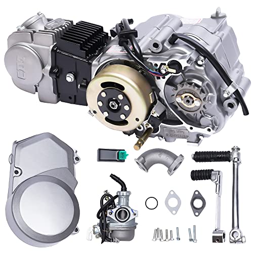 TBVECHI 4-Stroke 125CC Air-Cooled Engine Motor with Kick Start and Reverse for Honda CRF50 CRF70 XR50 XR70 Dirt Pit Bike Motorcycle Spark Plug A7TC