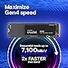 Crucial P310 2TB SSD M.2 2280 NVMe PCIe Gen4, Up to 7,100MB/s, Laptop & Desktop (PC) Compatible, Internal Solid State Drive - CT2000P310SSD801