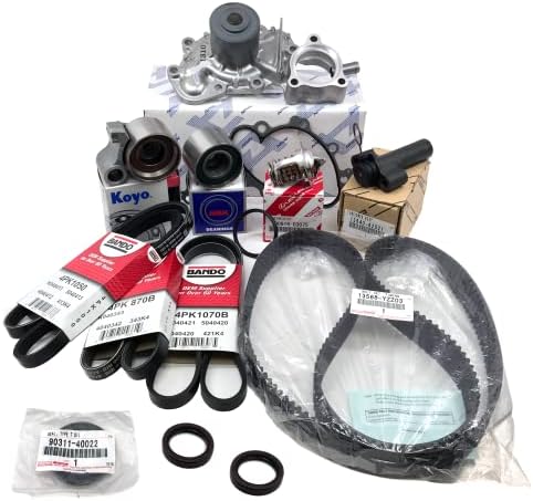 Timing Belt KIT | Water Pump T-Belt | Engine Kit | Timing Seals Cam Crank | Crankshaft Camshaft | GENUINE/OEM | (As in Photo) Compatible with Select 3.4 V6 Vehicles