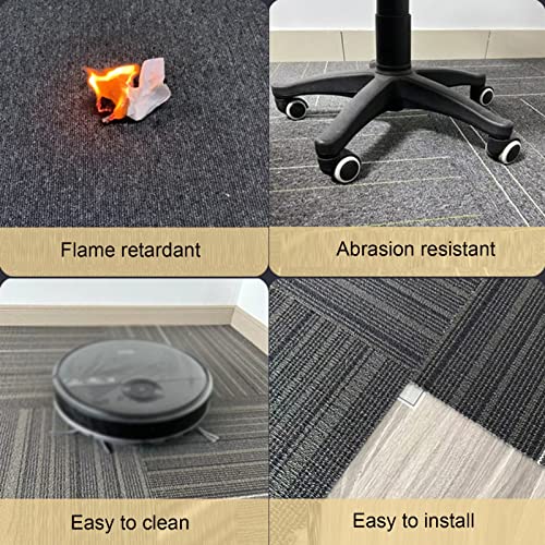 Xlihawy Carpet Floor Tiles, 20”X 20” Diy Flooring Mat With Anti-Slip Pvc Back, Non Slip Washable Square Carpet Tiles For Residential Commercial (Color : Light Grey, Size : 1Pcs) #TOP3