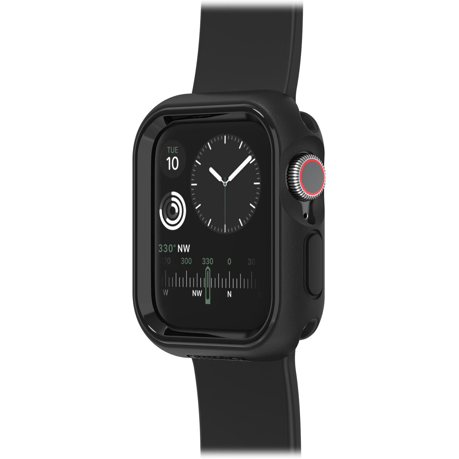 OtterBox - Apple Watch Series SE/4/5/6, 44 mm Exo Edge Bumper Case - Coque de protection pour montre intelligente, ajustement fin et précis (noir)
