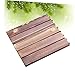 HOMSFOU Interlocking Deck Tiles Easy Wood Patio Paver for Outdoor Flooring Unique Walnut Grain Design for Patios Gazebos and Pool Sides Quick Installation Without Tools