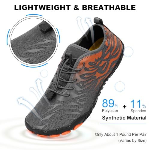 Image of Hike Barefoot Shoes for Women Men Non-Slip Breathable Walking Shoes Wide Toe Box Comfortable Athletic Footwear