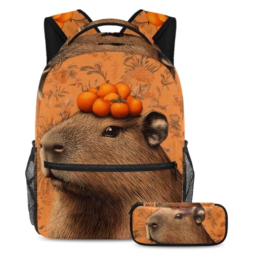 Sac à dos Capybara avec trousse, le cadeau parfait pour la rentrée des ados