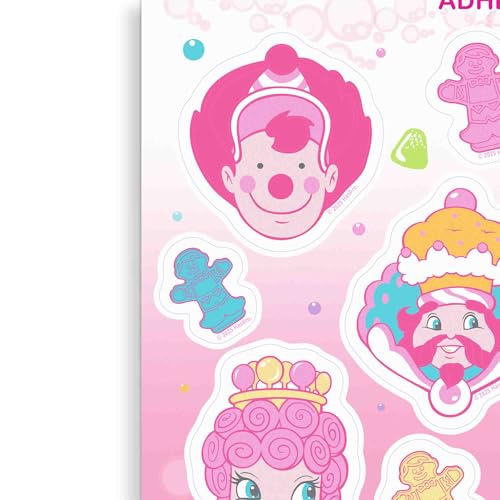 Image of Hasbro Candy Land Game Icons Adhesive Vinyl Decals - Fun Candy Land Stickers for Laptop or Water Bottle, 1 Pack (7 Count)