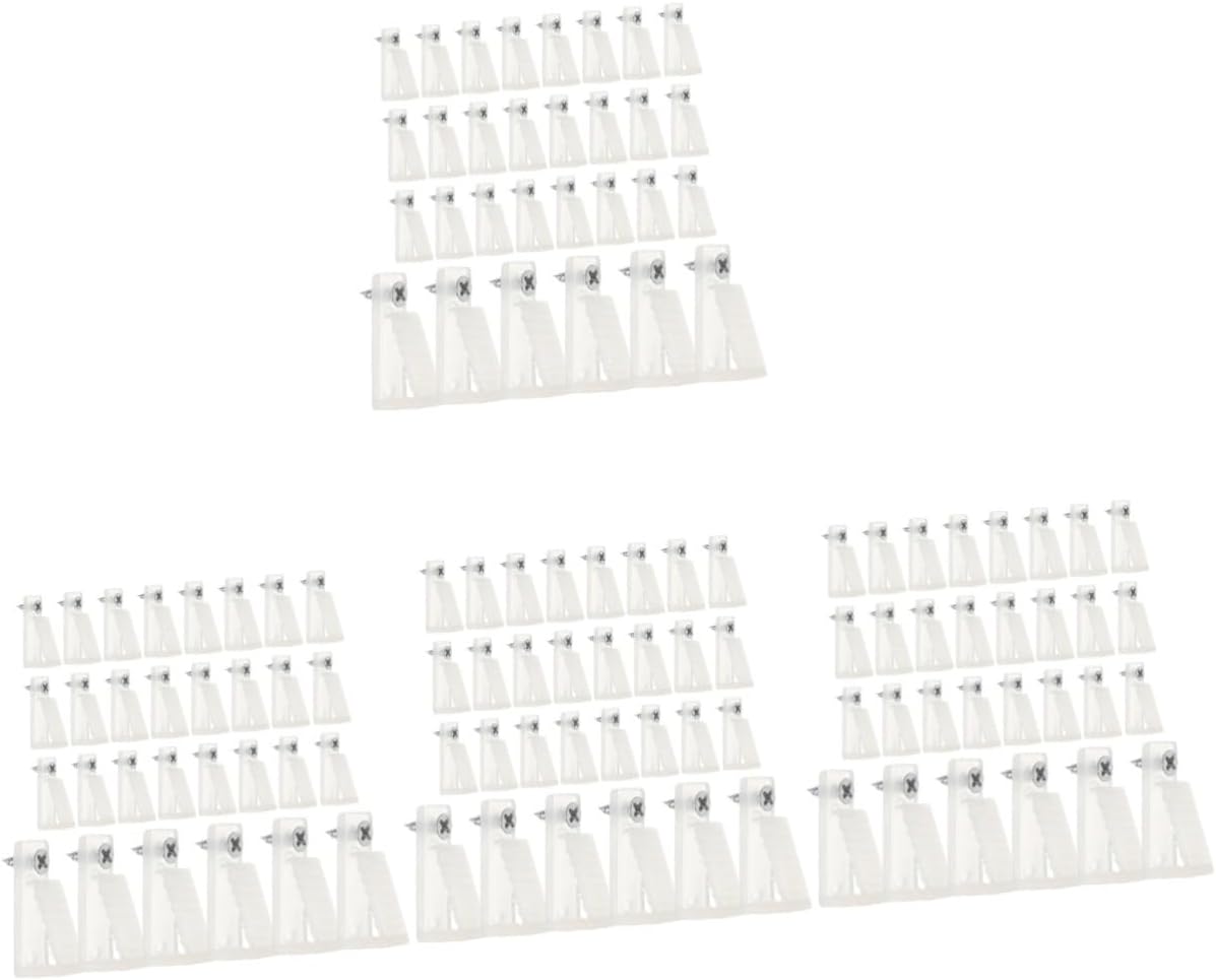 Healifty 4sets Outdoor String Lights Hooks Led Light Clips for Patio String Clips Rope Hanger Hooks 30pcs*4