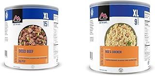 Mountain House Diced Beef | Freeze Dried Survival & Emergency Food | #10 Can | Gluten-Free & Rice & Chicken | Freeze Dried Survival & Emergency Food | #10 Can | Gluten-Free