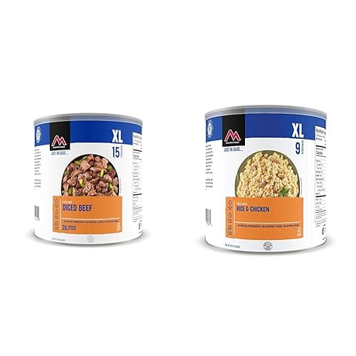 Miniatura 22 de Mountain House Carne de res en cubitos Alimentos de supervivencia liofilizados y de emergencia Lata #10 Salchicha de cerdo y sin gluten #10