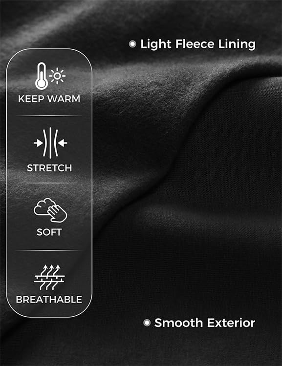 CRZ YOGA Mens Fleece Hoodies Basic Casual Hooded Sweatshirts Long Sleeve Pullover Workout Tops with Pocket - Image 4