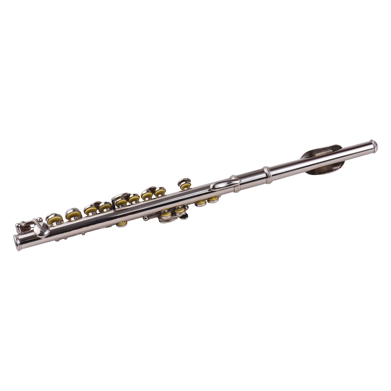 Weiß Kupfer Piccolo Instrument, C-Ton, Anfänger-Set mit Koffer, Reinigungsstab, Tuch und Fäustling, für Schüler, Bühne oder Prüfung