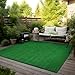 Rugshop Artificial Turf Solid Grass for Backyard, Garden, Patio, Balcony, Garage, Deck Indoor Outdoor Area Rug 5' x 7' Green