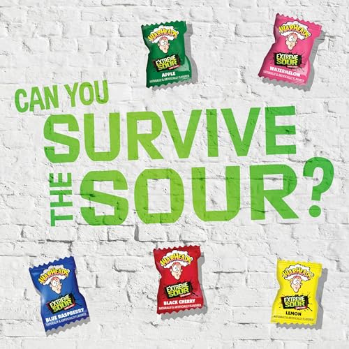 WARHEADS Extreme Sour Hard Candy Assorted Flavors 2 oz Portable Bag - image 3
