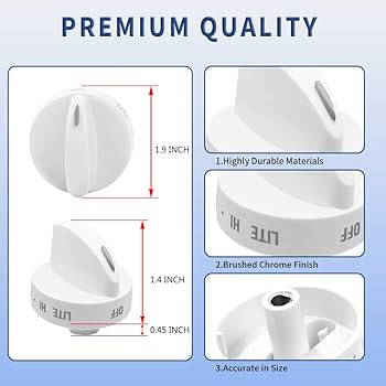 Amazon.com: Range Surface Burner Knob White Replacement Part