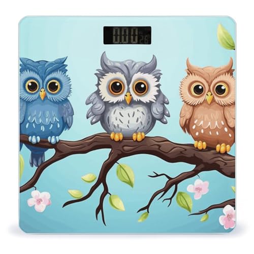 Báscula digital LZQPOEAS con pantalla LCD para baño miniatura 1