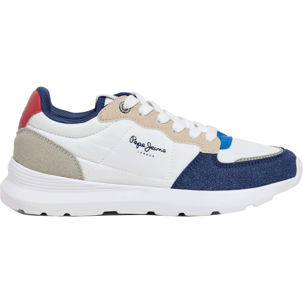 Pepe Jeans Teagan BASS B Sneak, Blue (Dark Blue), 5.5 UK