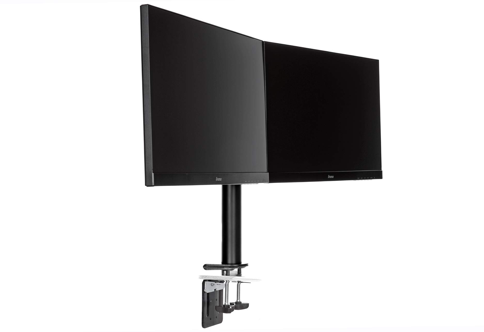 iiyama DS1002C-B1 Dual-Monitor Halterung-/ Tischklemme (für Displays bis und maximal / Monitor) schwarz – Bild 8