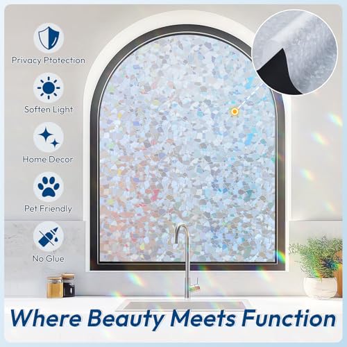 Película Decorativa de Privacidad para Ventanas Rabbitgoo miniatura 5