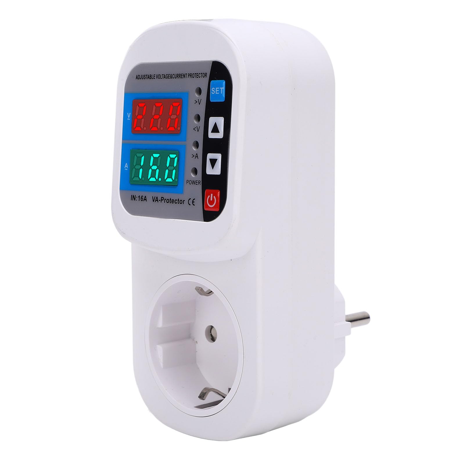 Protector Voltaje Ajustable LCD | Relé 16A Persianas Seguridad Nevera Aire TV Electrodomésticos