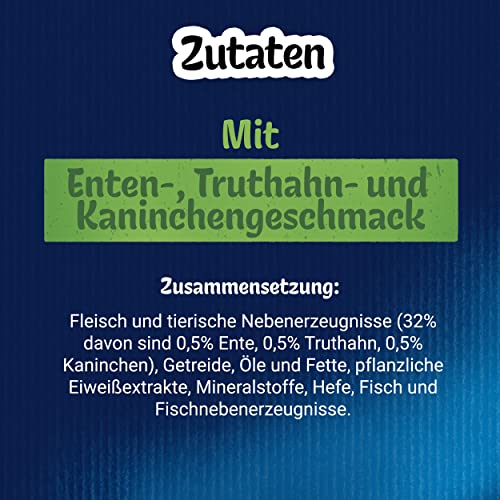Felix KnabberMix Hof und Wiese Katzensnack, Knusper-Leckerlie mit 3 Geschmacksrichtungen, 8er Pack (8 x 60g)