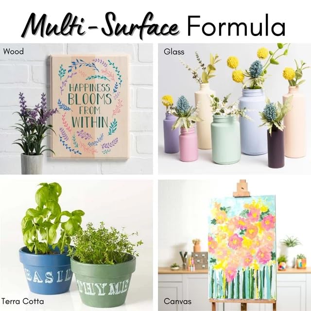 FolkArt Multi-surface Satin Acrylic Craft Paint Set, Pastel Favorites, 2 fl oz, 12 Piece Set - Image 4