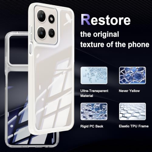 Image of Case for Motorola Moto G Power 5G 2026 /2025, Military Grade Drop Protection Phone Case, Yellowing Resistant, Anti-Scratch Hard PC Back, Shockproof Hard Ultra-Thin Protective Cover, Clear