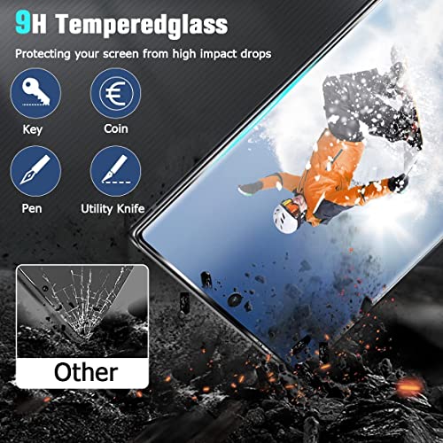 Image of STP FEEL Advanced Black Border Tempered Glass Protector For Samsung Galaxy S10 Plus with Fingerprint Hole | Full Glue Edge to Edge Screen Protector Guard Protector, Pack of 1