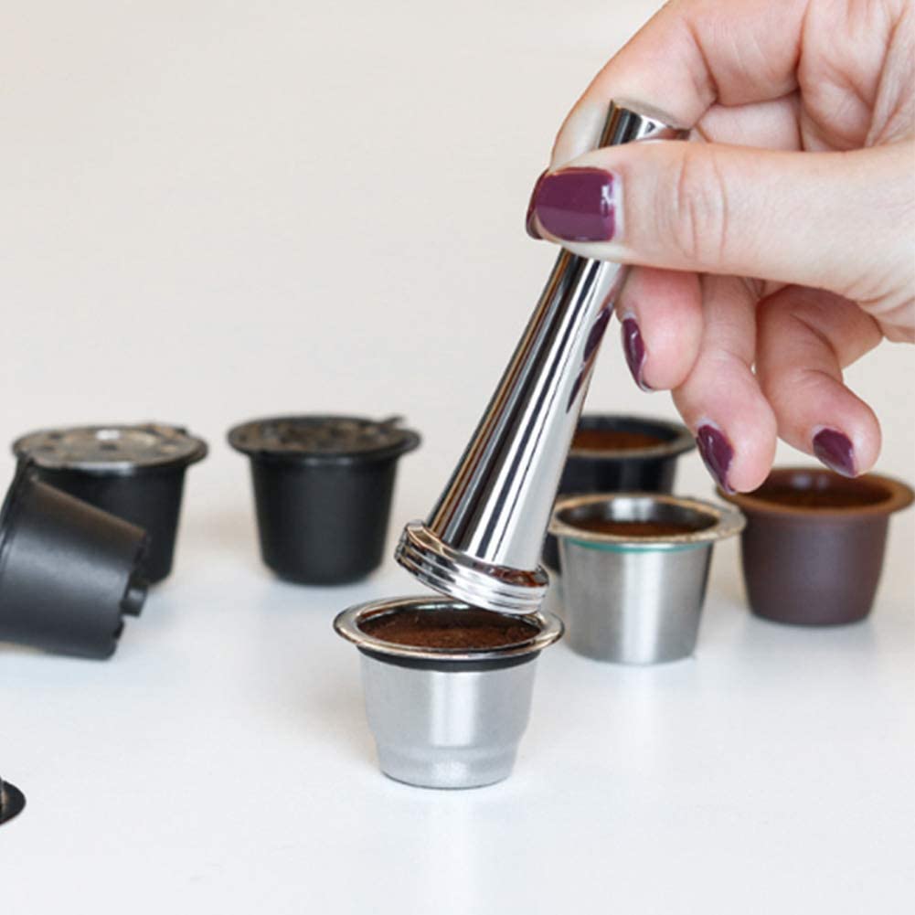 PURRL Kaffeebohnenpresse, langlebige Kaffee-Tamper-Kaffeemühle Tamper-Kaffeezubehör für Restaurantküche, Zuhause, Café Little Surprise
