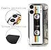 FAteamll Case for iPhone 17 Matte Finish Heavy Duty Soft Back Cover with Reinforced Corners TPU Soft Bumper Retro Cassette Tape Case Compatible with iPhone 17