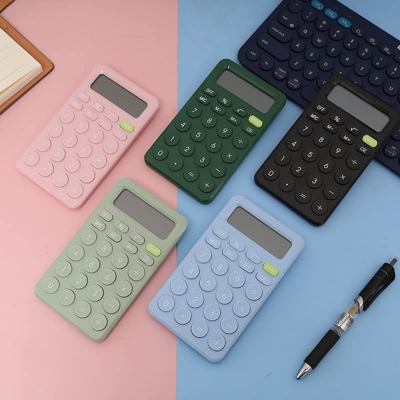 Calculatrice de bureau compacte 8 chiffres JFDBGU à grands boutons pour l'école - 7