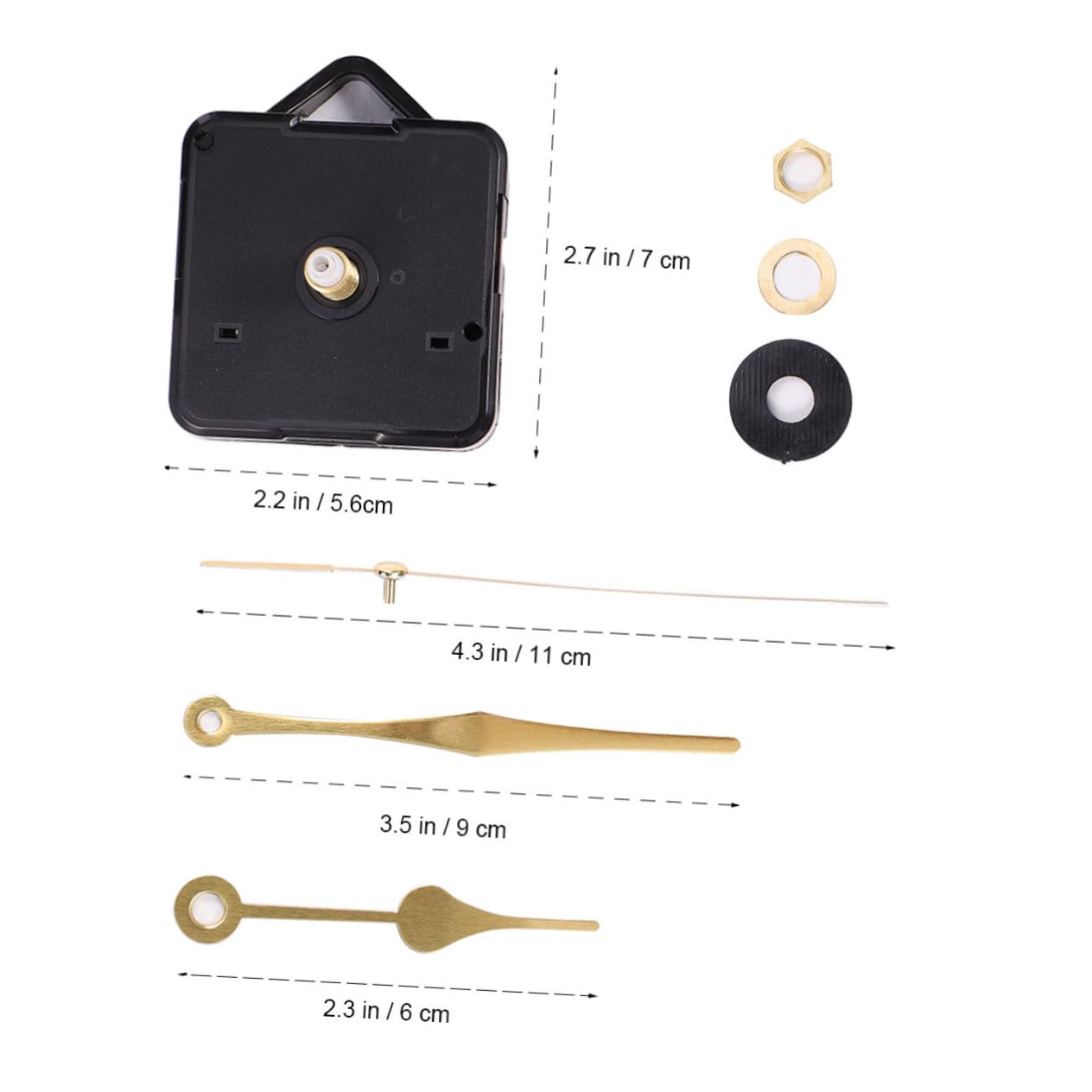 OSALADI Movimiento De Reloj De Cuarzo Silencioso Accesorio Para Reloj Colgante Hogar Repuestos Para Mecanismos De Relojes