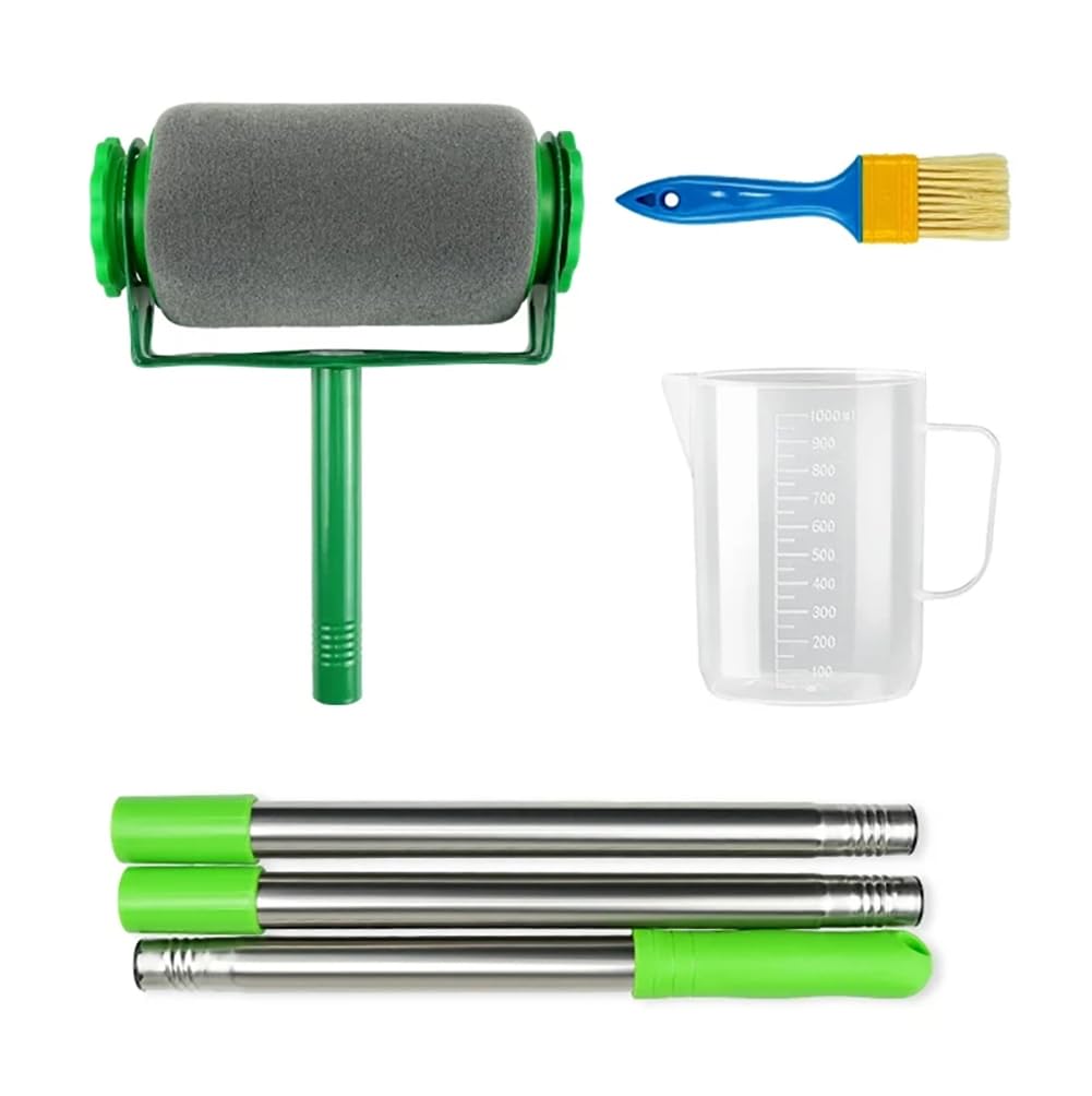 Rouleaux à Peinture ensemble de 6 pièces avec manche extensible pour mur