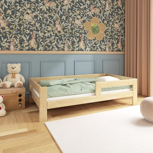 Need Sleep Montessori Bett Kinder Kinderbett 90x200 cm mit Rausfallschutz...