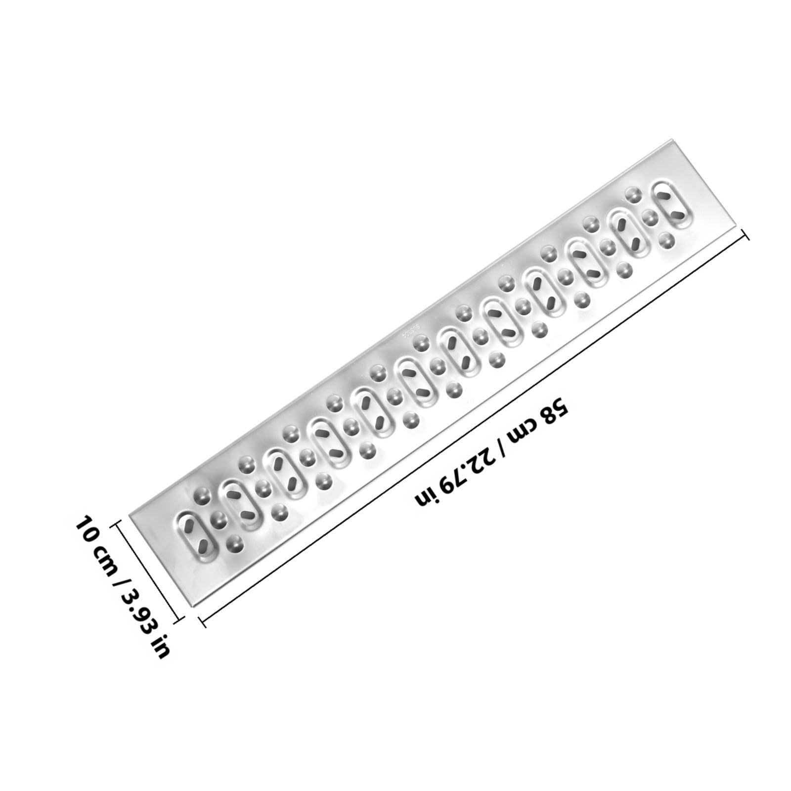 Sosoport Rejilla de Drenaje de Alcantarillado, Desagüe de Piso de Acero Inoxidable, Plata, Bloquea Hojas y Residuos, Reduce el Riesgo de Resbalones, Fácil de Instalar, para Alcantarillado