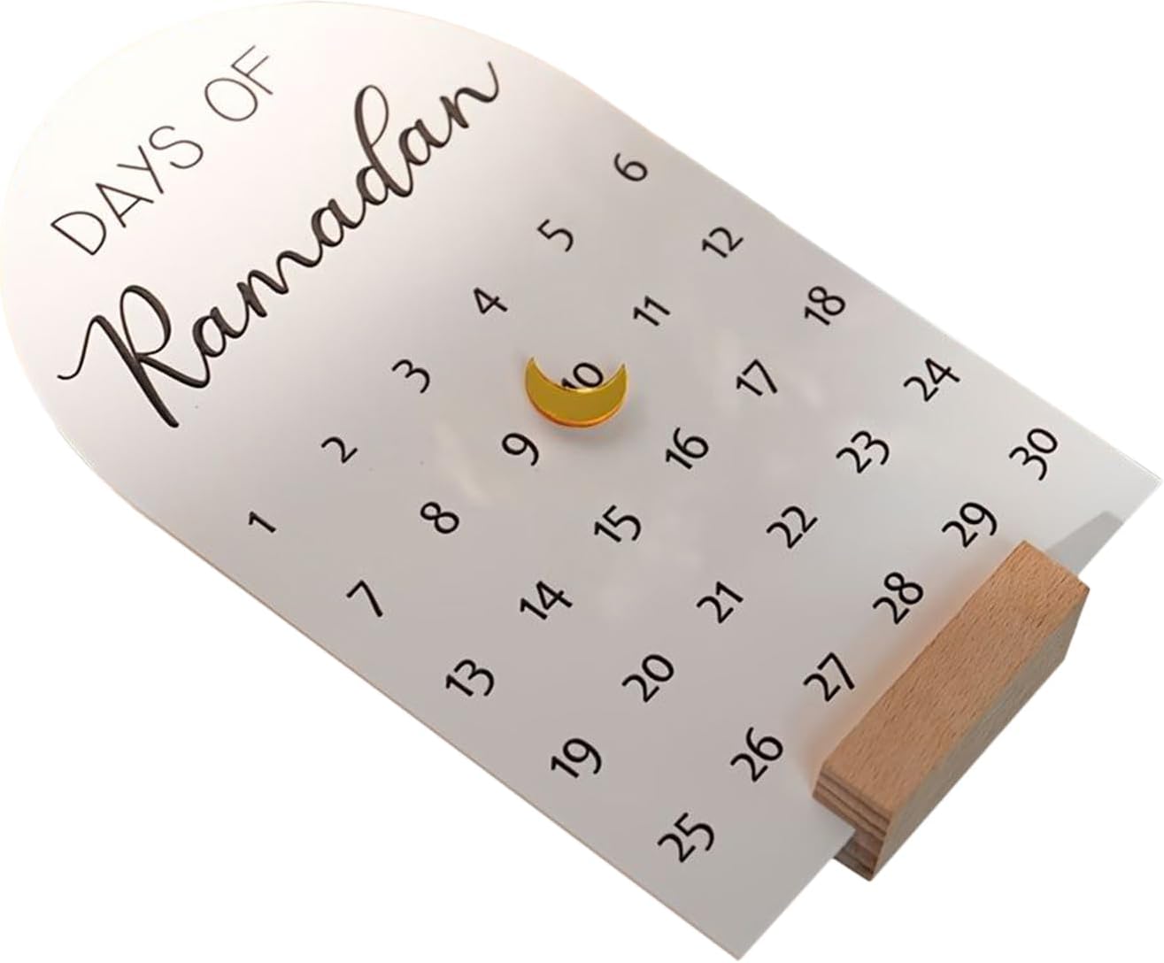 Advent Countdown Calendar - Christmas Day Counter, Holiday Timer with Daily, Festive Table Decor Display, Seasonal Countdown Ornament for Home Office Mantel Shelf