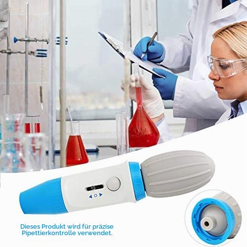 Ausla Pipetten Controller, Pipettierhilfe, 0,1-100 Ml Manuelle Pipettierhilfe Liquid Handling Quantitatives Werkzeug Laborzubehör für Präzise Pipettierkontrolle