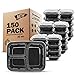 Freshware Meal Prep Containers [150 Pack] 3 Compartment with Lids, Food Storage Containers, Bento Box, BPA Free, Stackable, Microwave/Dishwasher/Freezer Safe (32 oz)