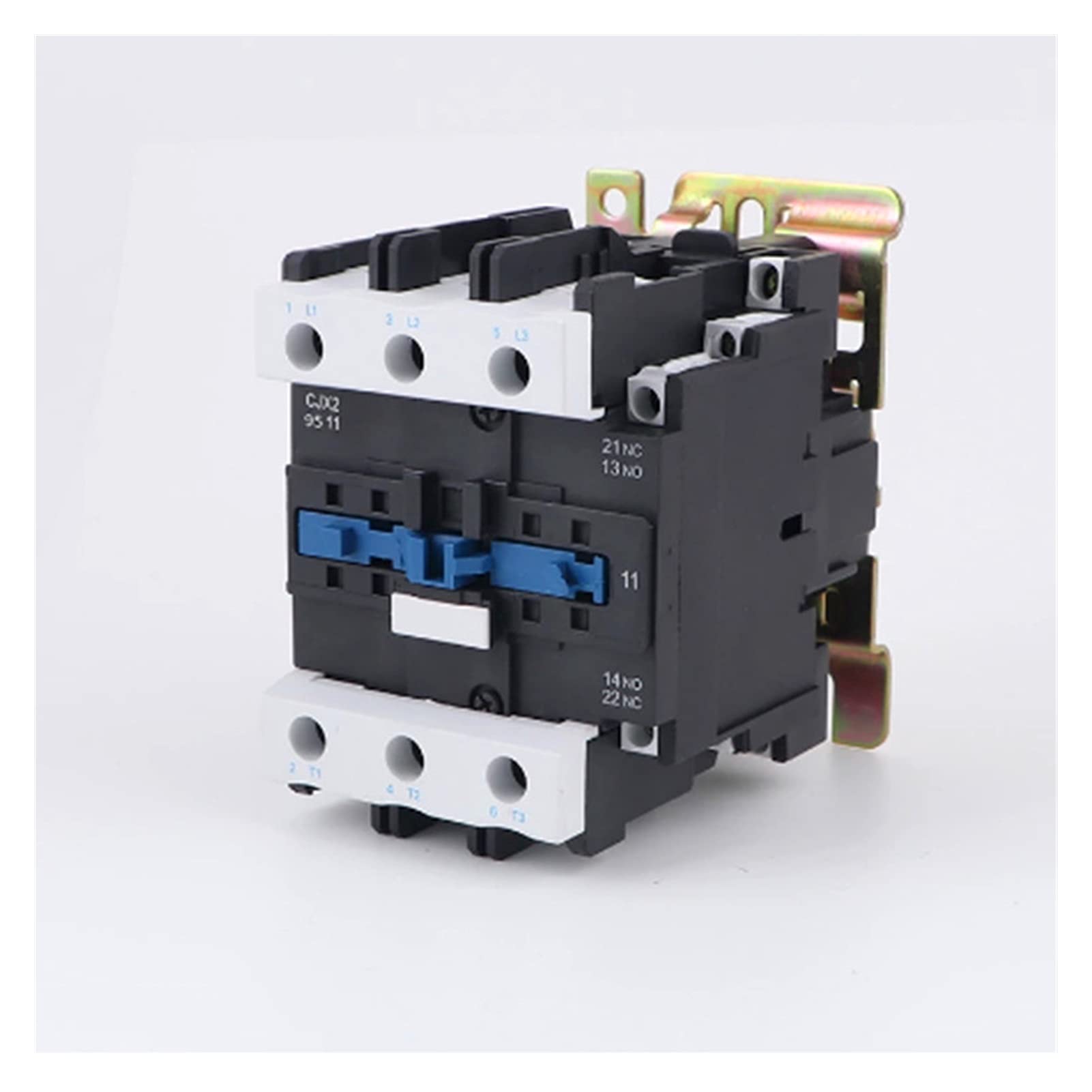 Contacteur CA 95A protégez vos moteurs triphasés CJX2-9511 bobine 380V rail DIN