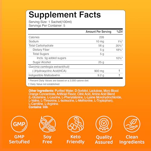 FreedomCafe 5 Day Detox Cleanse Ade Blood Orange Flavor - 5 Pack (16.90oz) - Supports Healthy Digestive and Regular Bowel Movements, Detox Cleanse for Weight Management and Belly Fat - Bowel Cleanse - Image 8