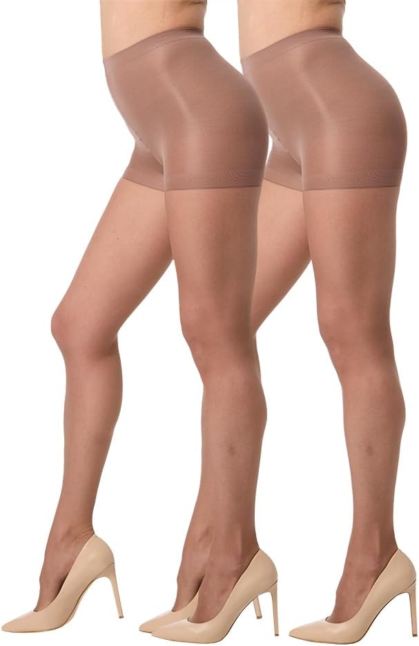 Silkies Women's Ultra Sheer Control Top Pantyhose (2 Pair Pack) - Lightweight, Comfortable, Perfect Fit
