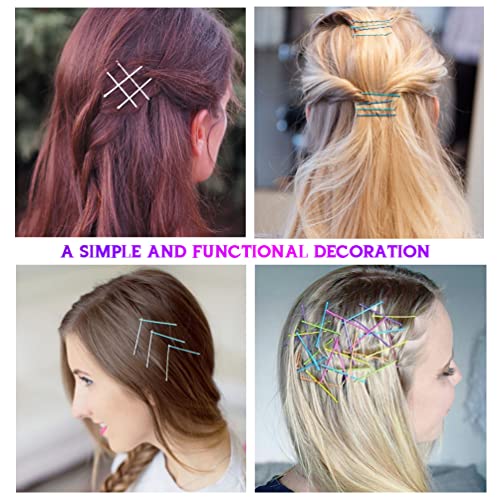 Colored Bobby Pins, 150 Pcs Metal Hair Pins With Cute Box, 2.16 Inch Bobby Pins Great For All Hair Types, Colorful Bobby Pins For Girls Women Hair Styling #TOP5