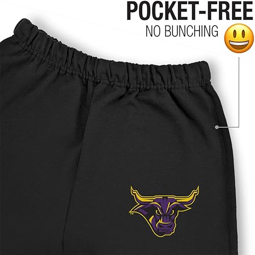 Miniatura 3 de LOGOVISION Pantalones deportivos para hombre, colección negra con logotipo primario universitario