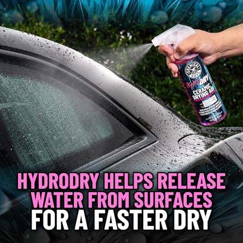 Image of Chemical Guys HydroDry, Ceramic Drying Aid - 16 oz Quick Detail Spray Enhances Shine and Protection After Wash, Safe for Cars, Trucks, SUVs, Motorcycles, and RVs - Hydrophobic Gloss Booster