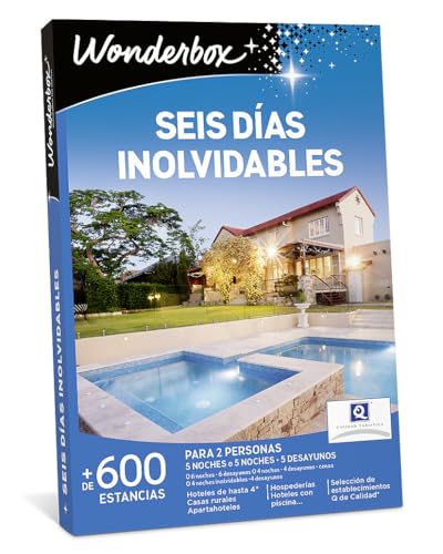 WONDERBOX Caja Regalo - Seis DÍAS INOLVIDABLES - 550 estancias en España y Europa