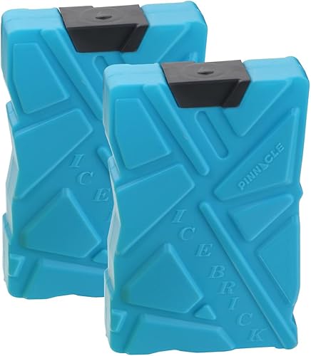 Pinnacle - Bloques de hielo para enfriador, juego de 2  Paquetes de hielo multiusos para enfriadores de larga duración reutilizables recongelables