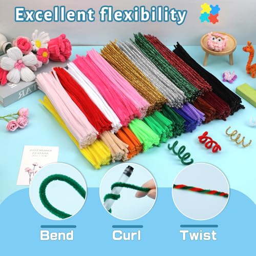Image of Pipe Cleaners, 100Pcs White Pipe Cleaners Bulk for DIY Crafts | inchChenille Stems for Arts and Crafts Supplies Pipecleaners for DIY Festivals Bouquet Decor, Art Supplies for Flower Making inch