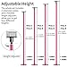 PRIORMAN Permanent Dance Pole with Fixed Plate Dancing Pole for Home Dance Pole with Ceiling Mount and Extension Accessories More Safety and Stability (Pink)