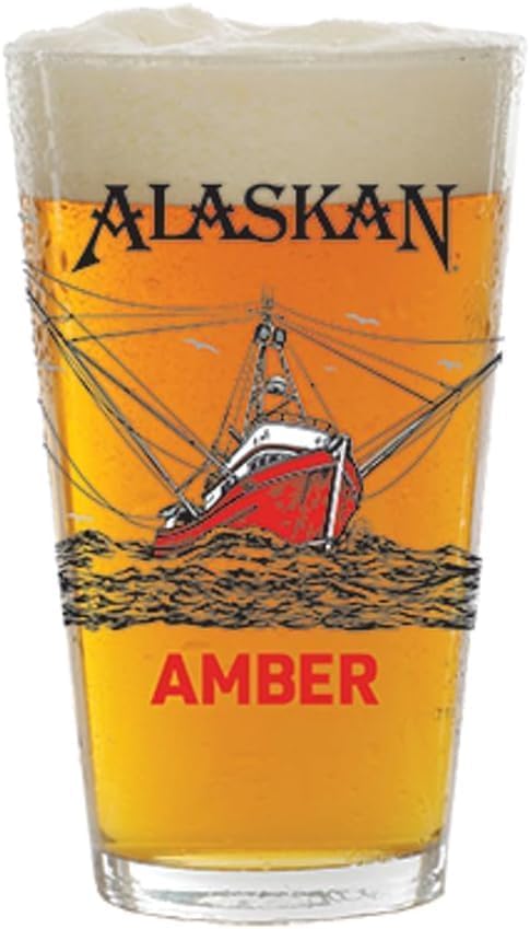 Alaskan Brewery Alaskan Amber Pint Glass - Set of 2
